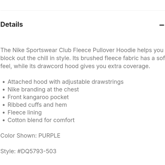 Nike Women's Club Fleece Pullover Hoodie - purple - Picture 5 of 14